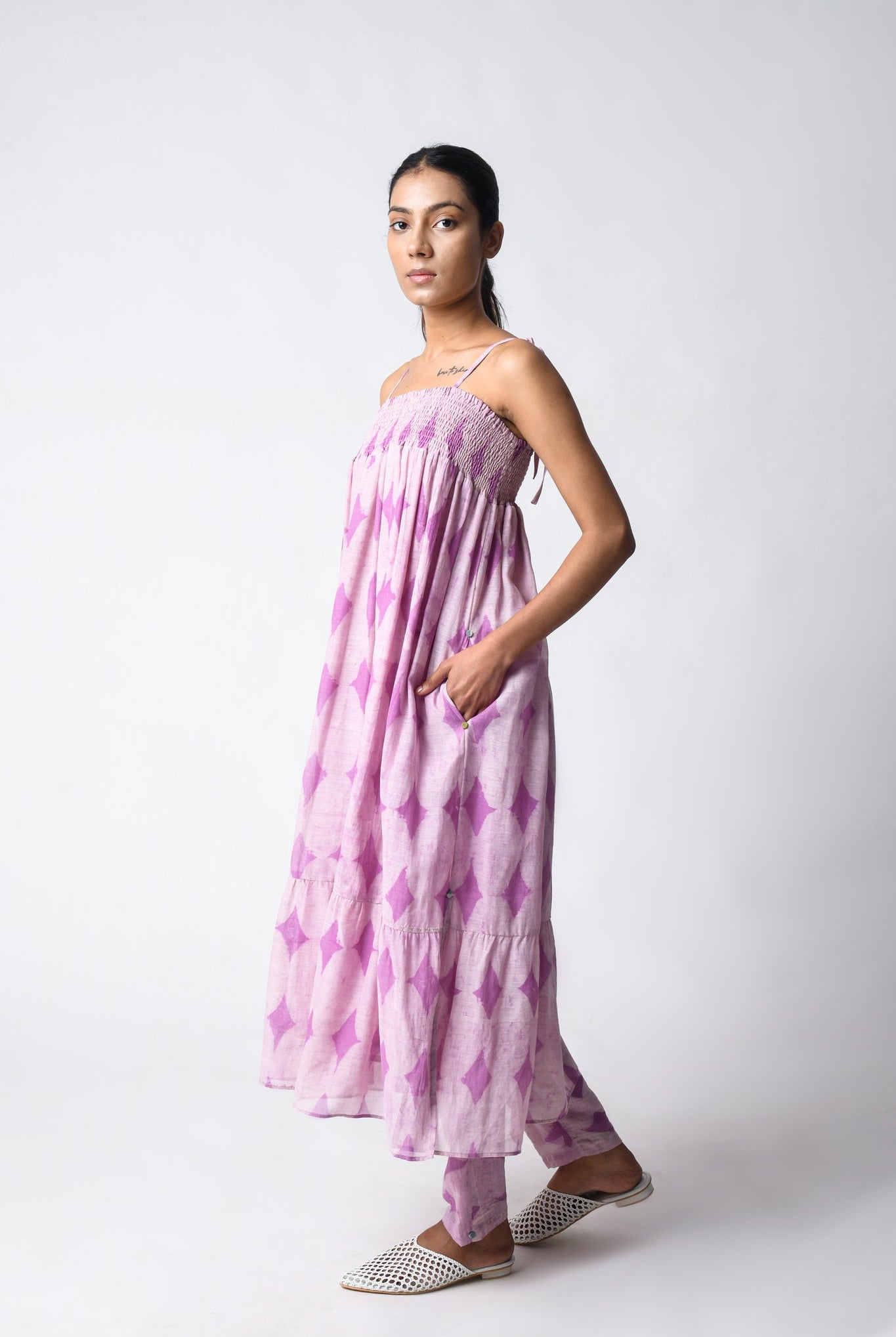 Strappy Plum Co - ord Set - CiceroniKurta Set, Everyday WearJayati Goenka