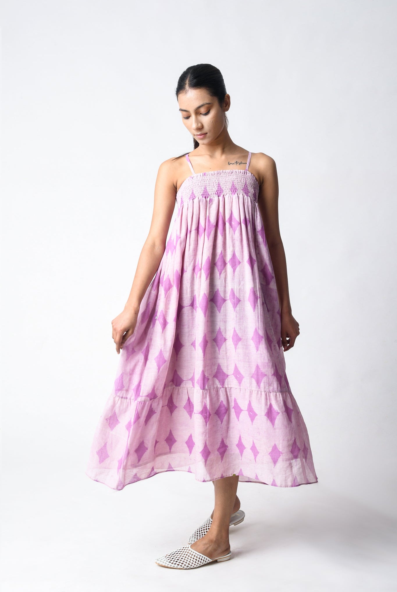 Strappy Plum Dress - CiceroniDressesJayati Goenka