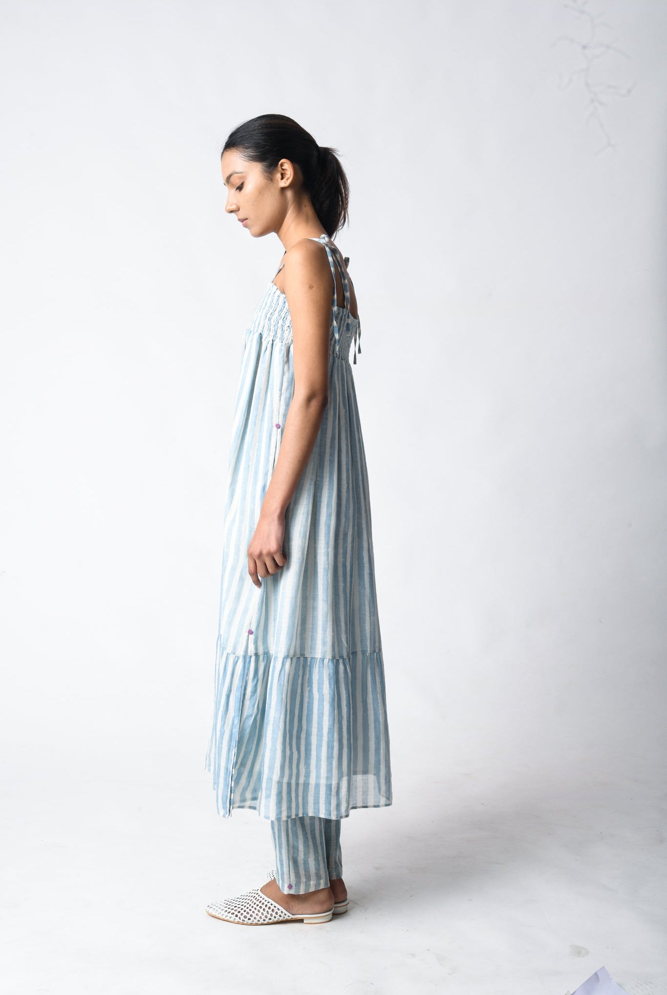 Strappy Sky Co - ord Set - CiceroniKurta Set, Everyday WearJayati Goenka