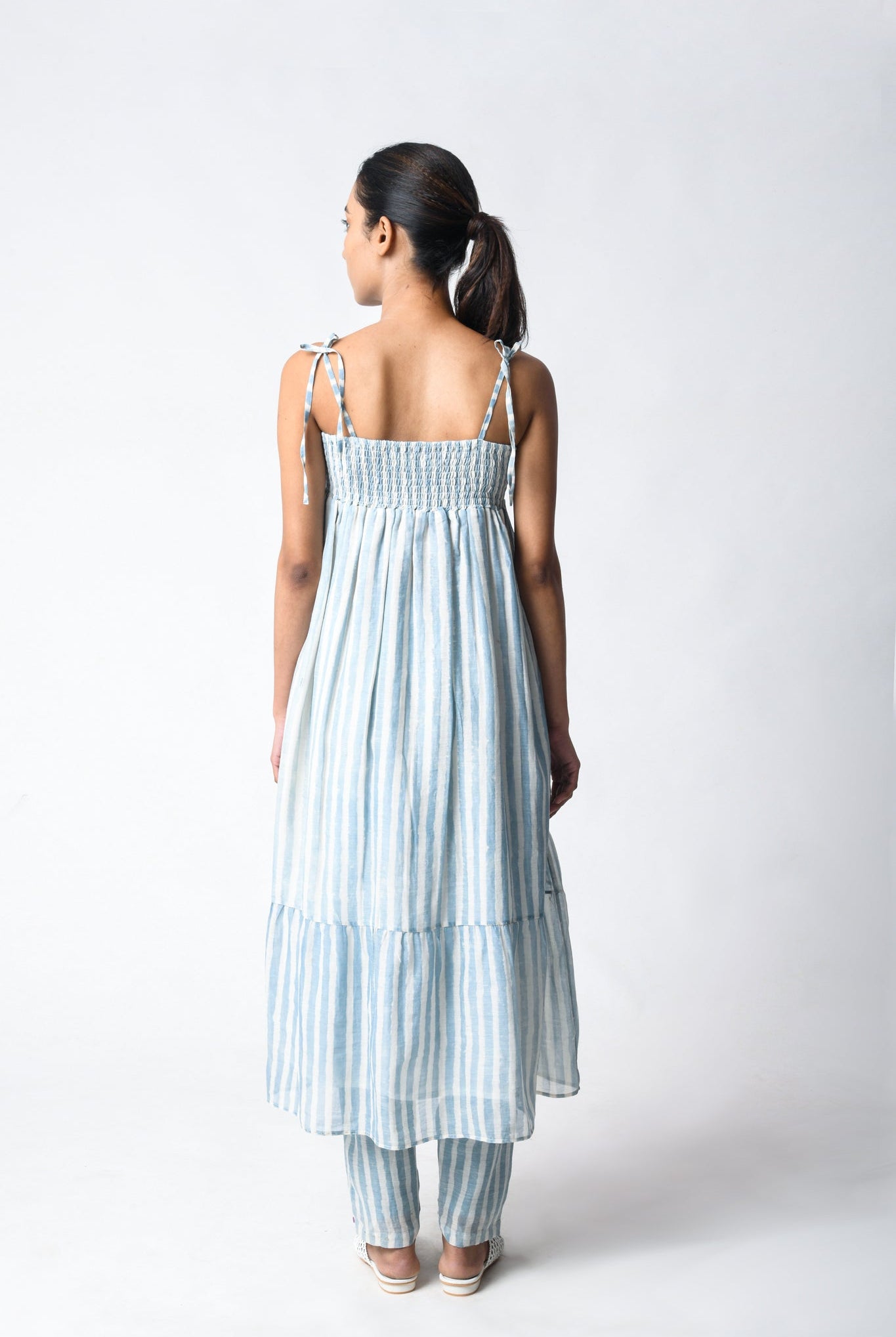 Strappy Sky Co - ord Set - CiceroniKurta Set, Everyday WearJayati Goenka