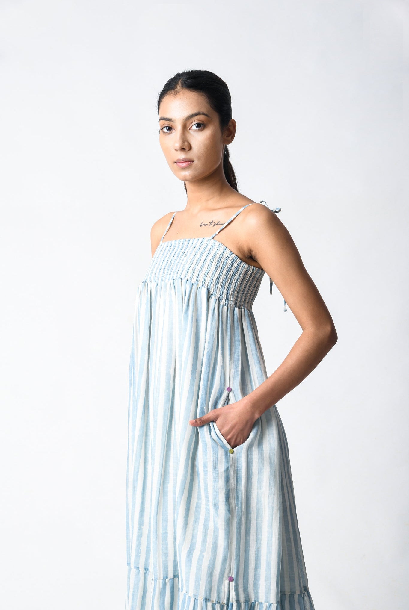 Strappy Sky Co - ord Set - CiceroniKurta Set, Everyday WearJayati Goenka