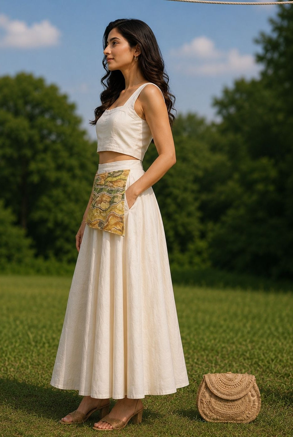 Strata Skirt Set - CiceroniSkirt SetArtbeats by Keerthana