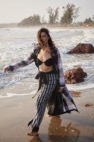 Stripe Ankle Length Pants - CiceroniPantsPriyanca Khanna