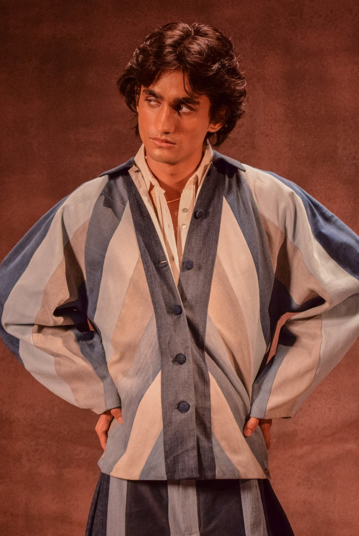 Striped Jacket - CiceroniJacketsAnam Husain