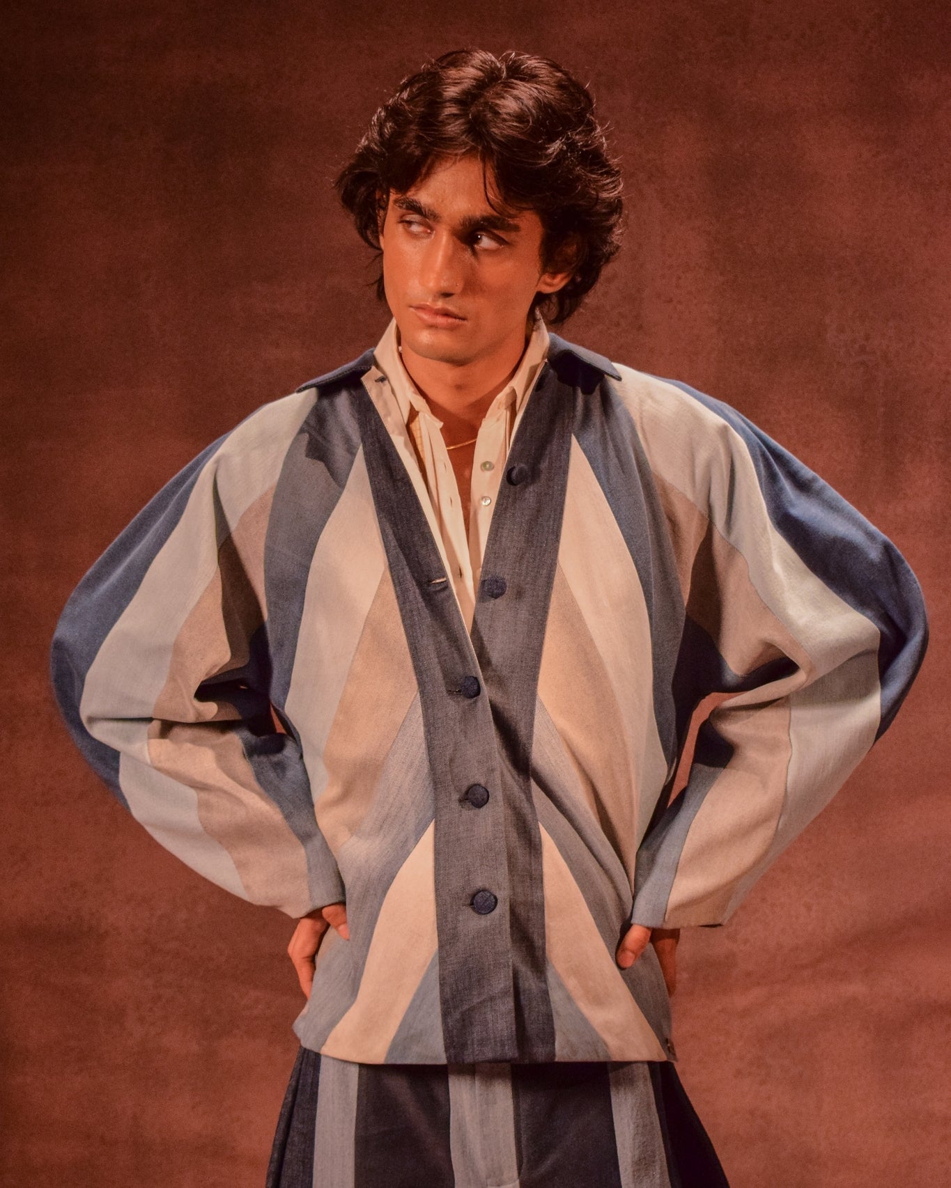 Striped Jacket - CiceroniJacketsAnam Husain