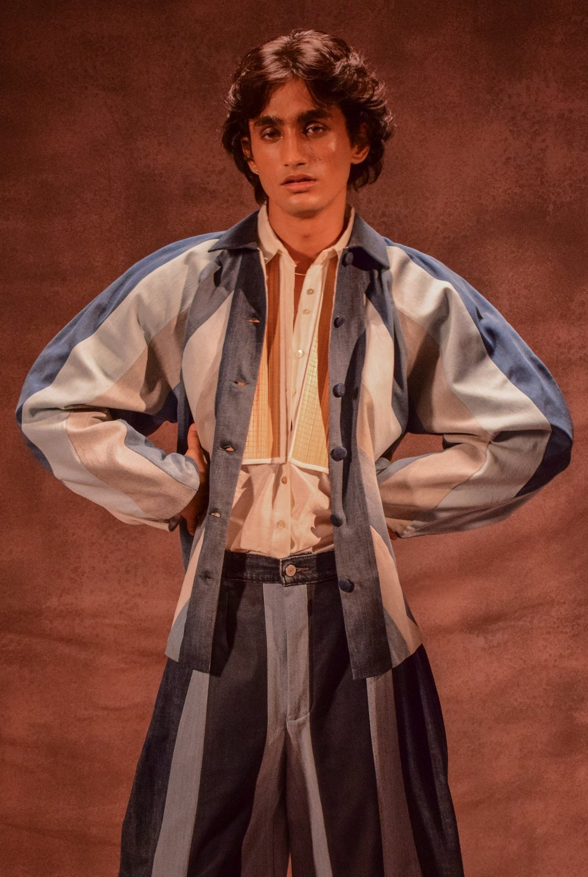 Striped Jacket - CiceroniJacketsAnam Husain