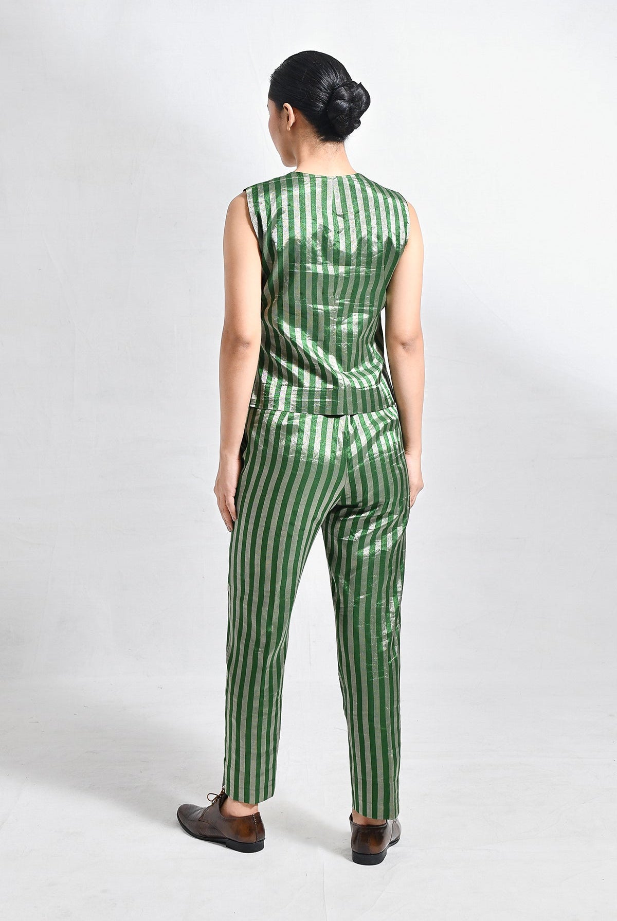 Striped Tissue Waist - Coat Co - ord (Set of 2) - CiceroniCo - ord SetHiranya