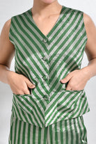 Striped Tissue Waist - Coat Co - ord (Set of 2) - CiceroniCo - ord SetHiranya