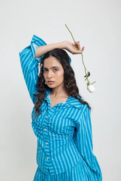 Stripes Tappered Shirt - CiceroniWomen ShirtsLabel Sugar