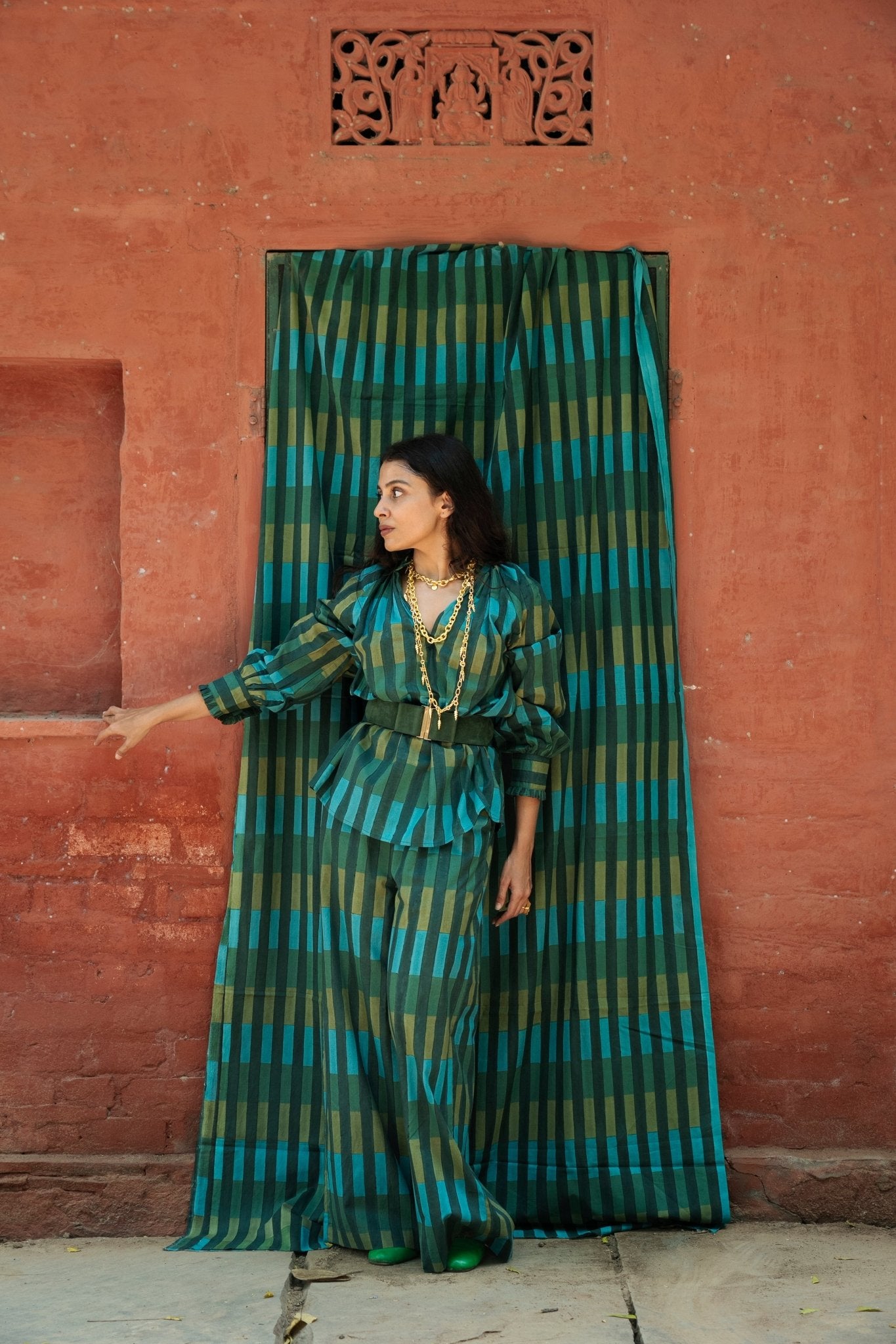 Studio 54 Pant - Forest Green - CiceroniWomen PantsShaivyaa