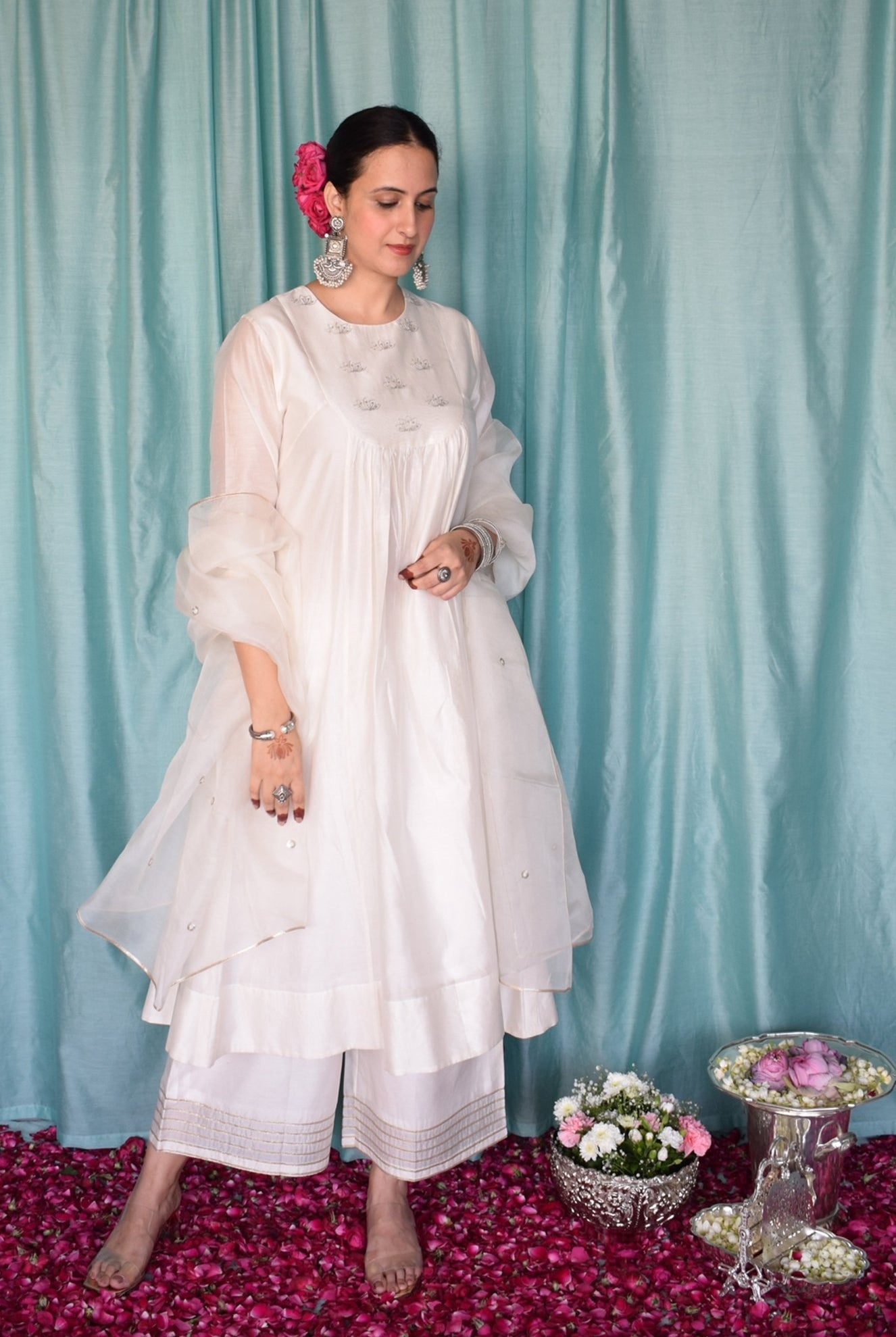Sufi Chanderi Set - CiceroniKurta Set, Festive wearHouse of Moxa