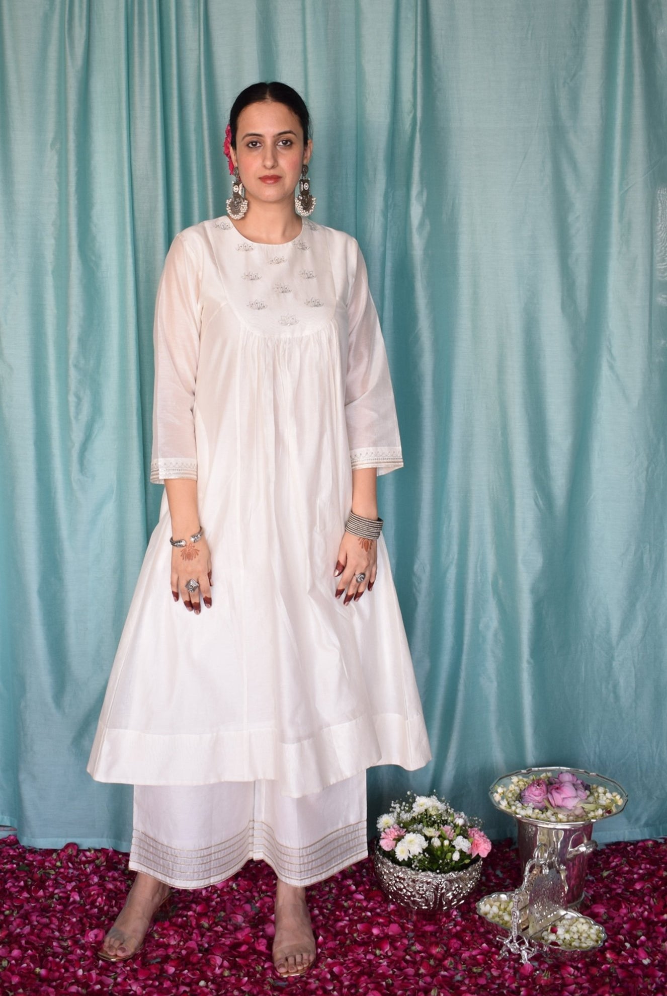 Sufi Chanderi Set - CiceroniKurta Set, Festive wearHouse of Moxa