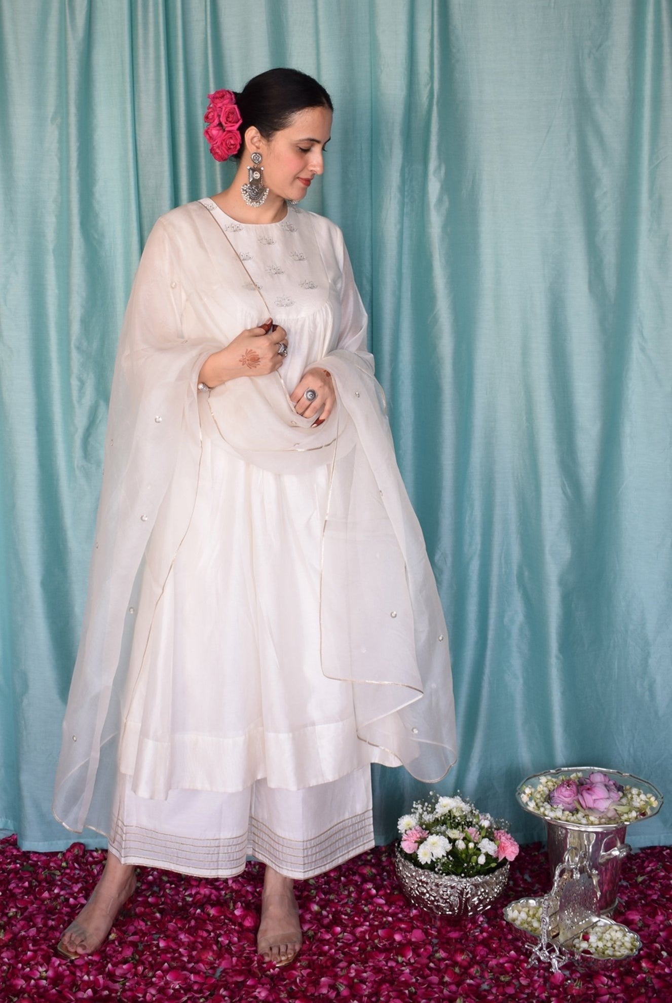 Sufi Chanderi Set - CiceroniKurta Set, Festive wearHouse of Moxa