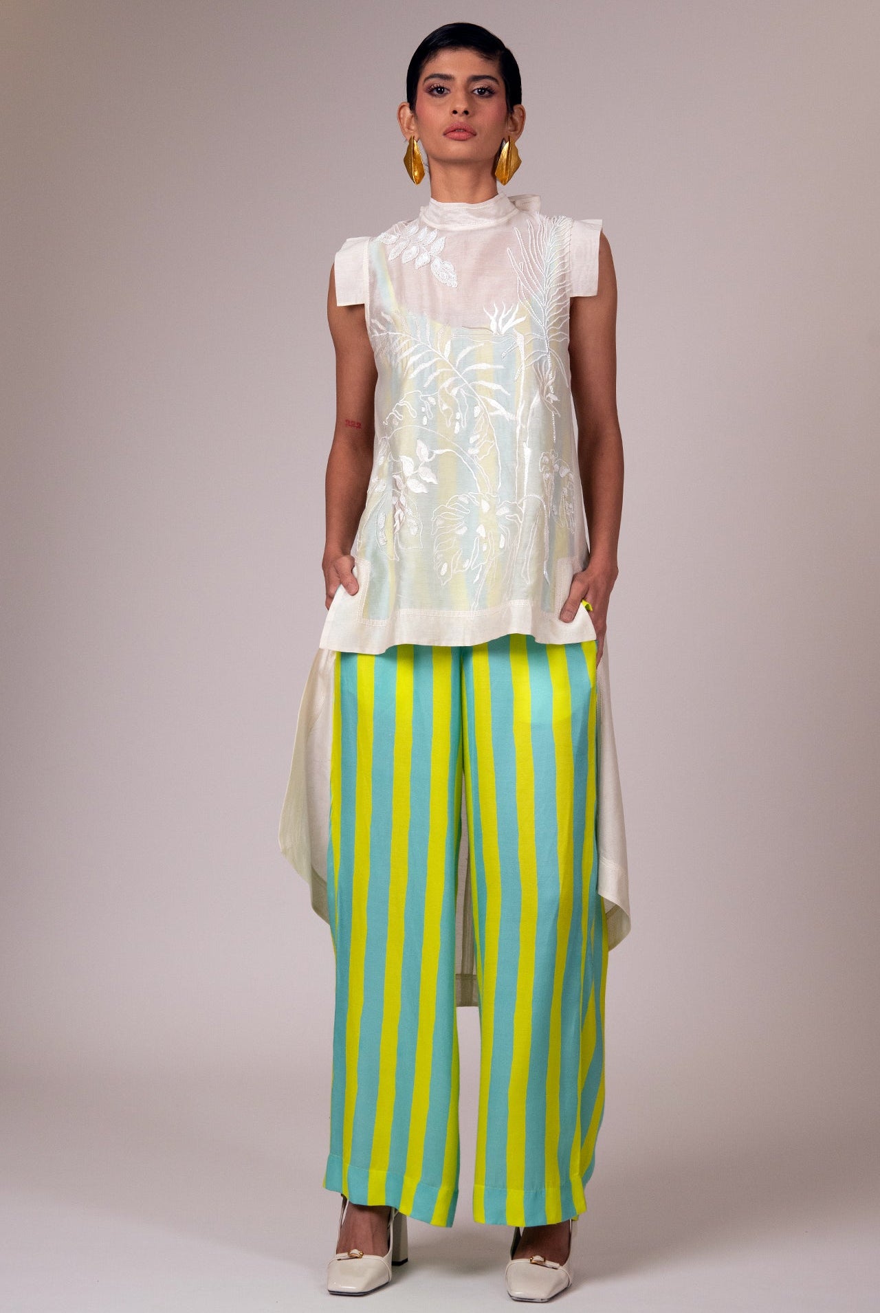 Sulfax - Sheer Sway Top, Slip & Pants - CiceroniCo-ord SetMadder Much