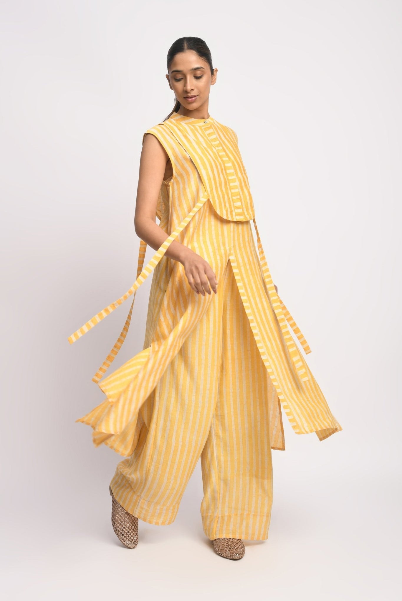 Sun Stripe Co - ord Set - CiceroniKurta Set, Everyday WearJayati Goenka