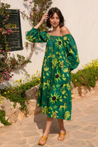 Sunday Dress In Hera Print - CiceroniDressesHappi Space