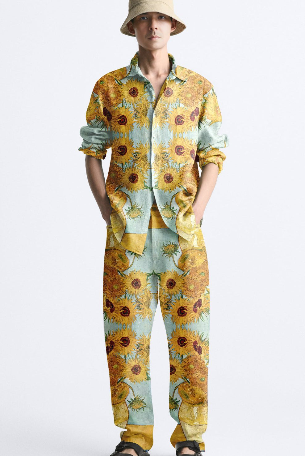 Sunflower Button - down Shirt - CiceroniUnisex ShirtsNaymish