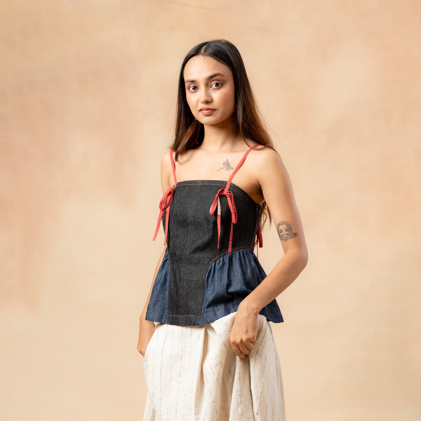 Sunhat Spell Denim Top - CiceroniTopDoodlage