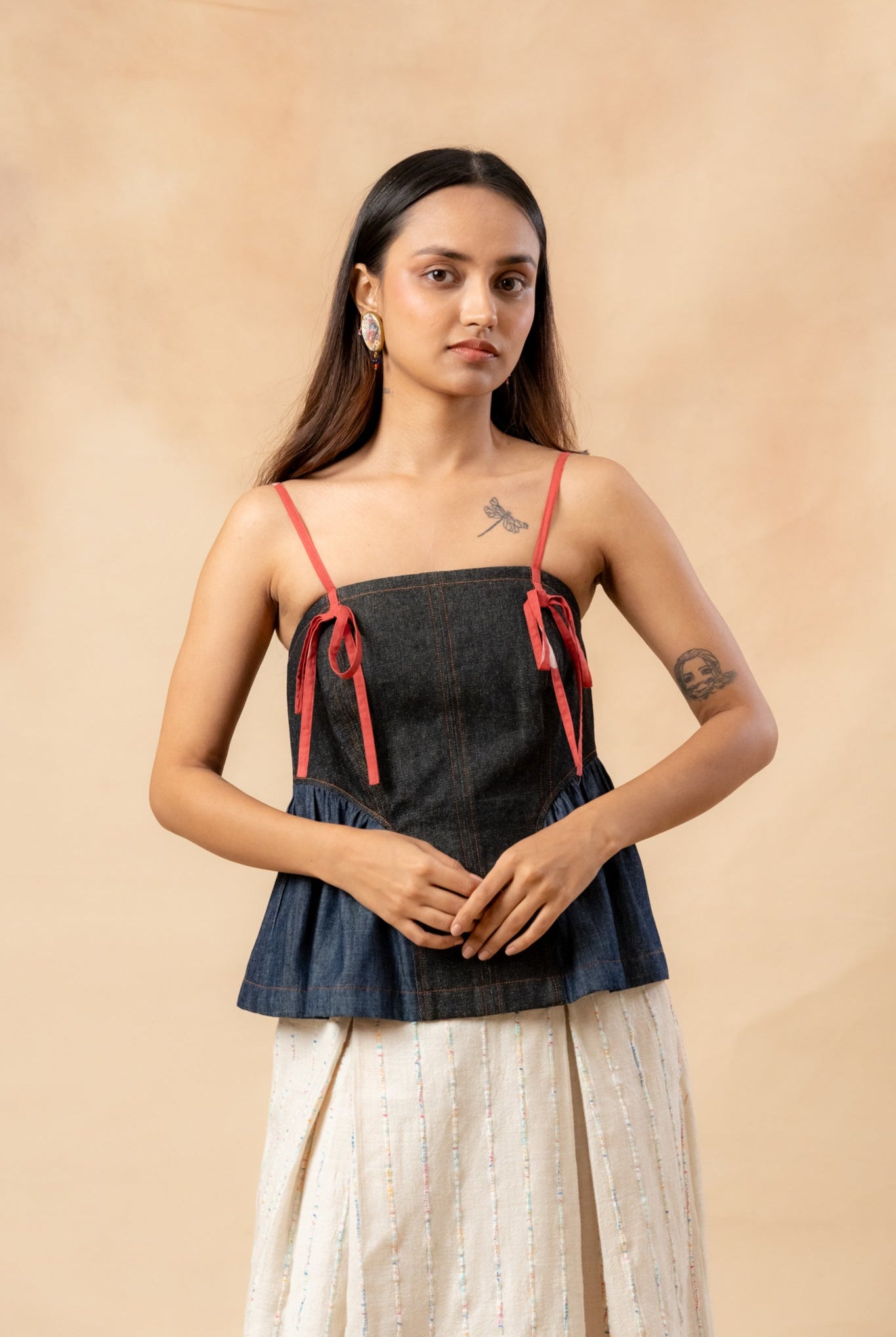 Sunhat Spell Denim Top - CiceroniTopDoodlage