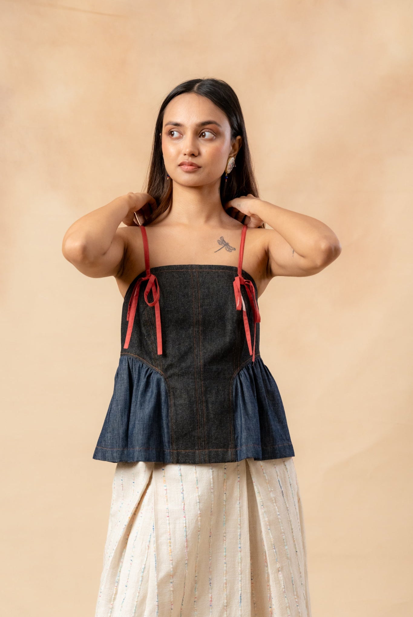 Sunhat Spell Denim Top - CiceroniTopDoodlage