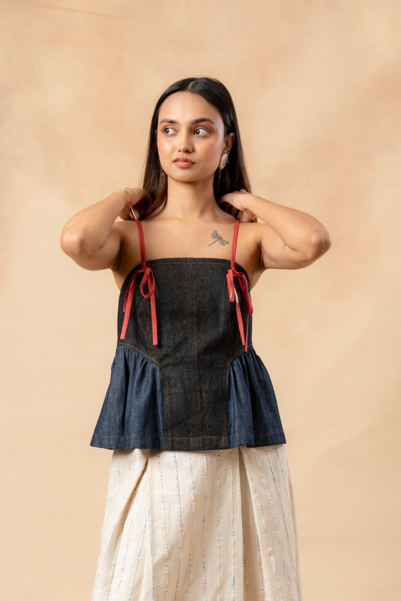 Sunhat Spell Denim Top - CiceroniTopDoodlage