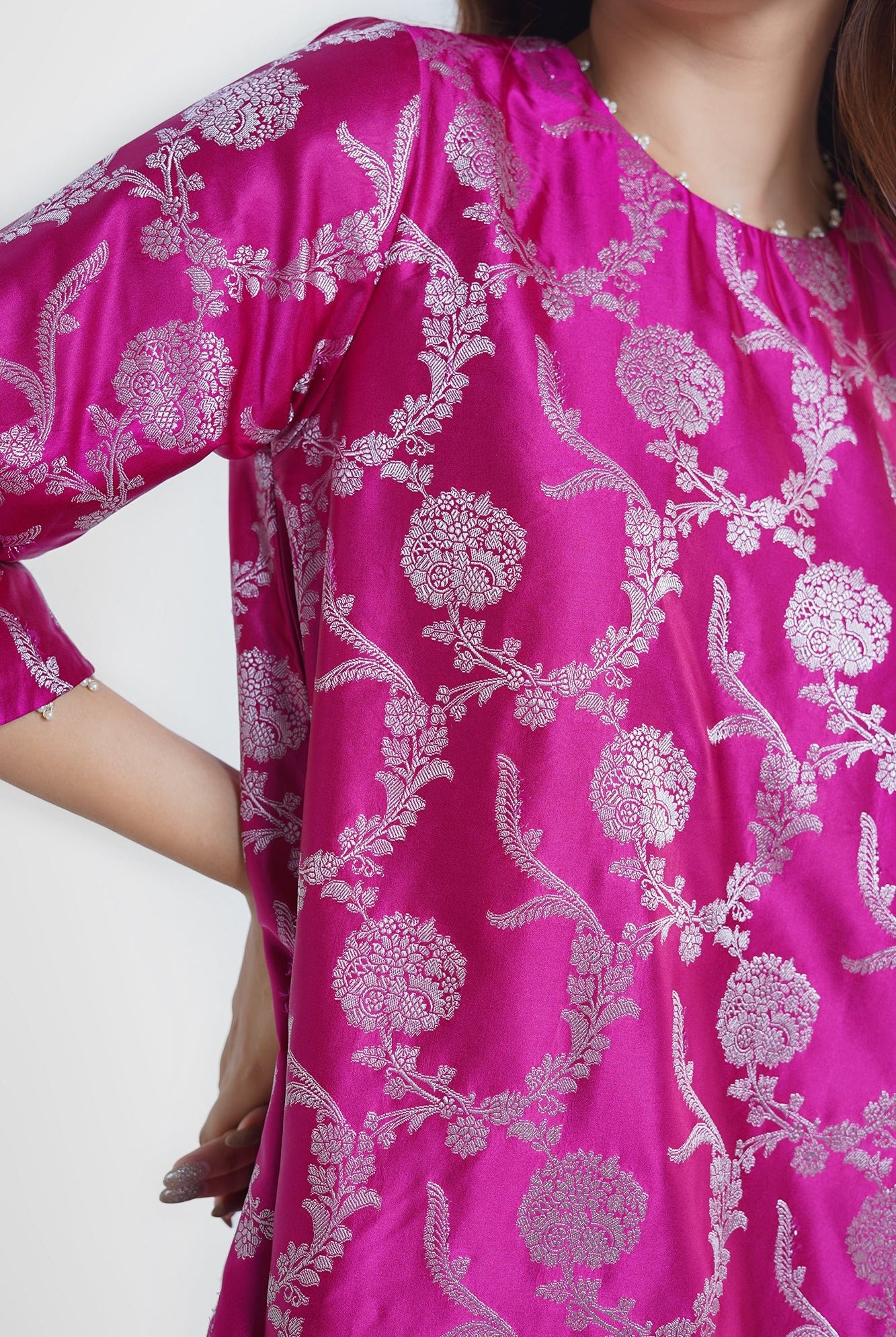 Sunheri Kurta Set in Pink - CiceroniKurta Set, Festive WearShriya Singhi