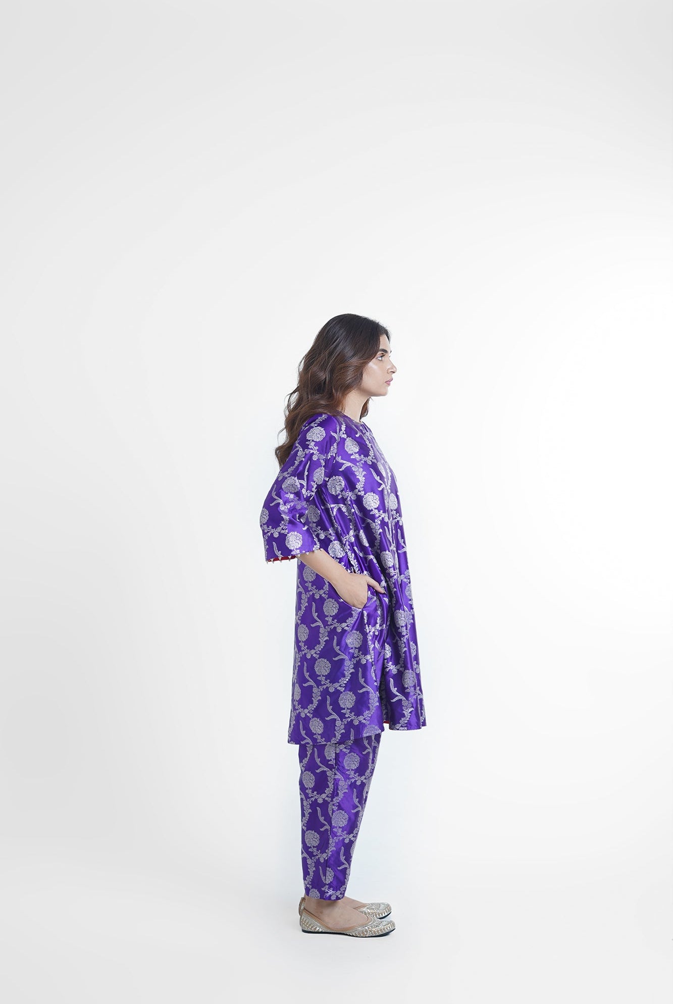 Sunheri Kurta Set in Purple - CiceroniKurta Set, Festive WearShriya Singhi