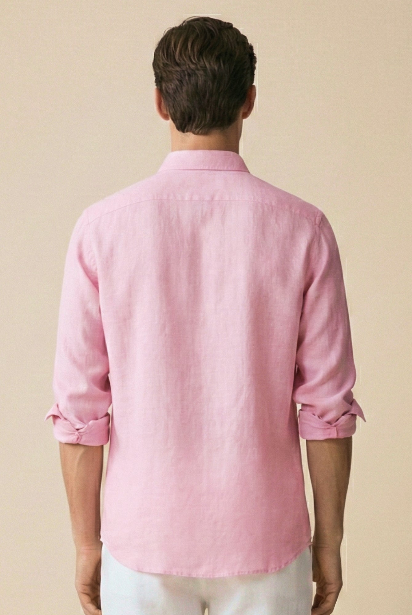 Sunlit Pink 100% Pure Linen Button Down Shirt - CiceroniMen Shirtsbhrāta