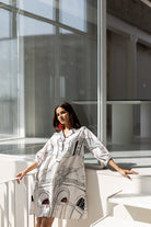 Sunlit Vistas Embroidered Dress - CiceroniDressesSilai Studio