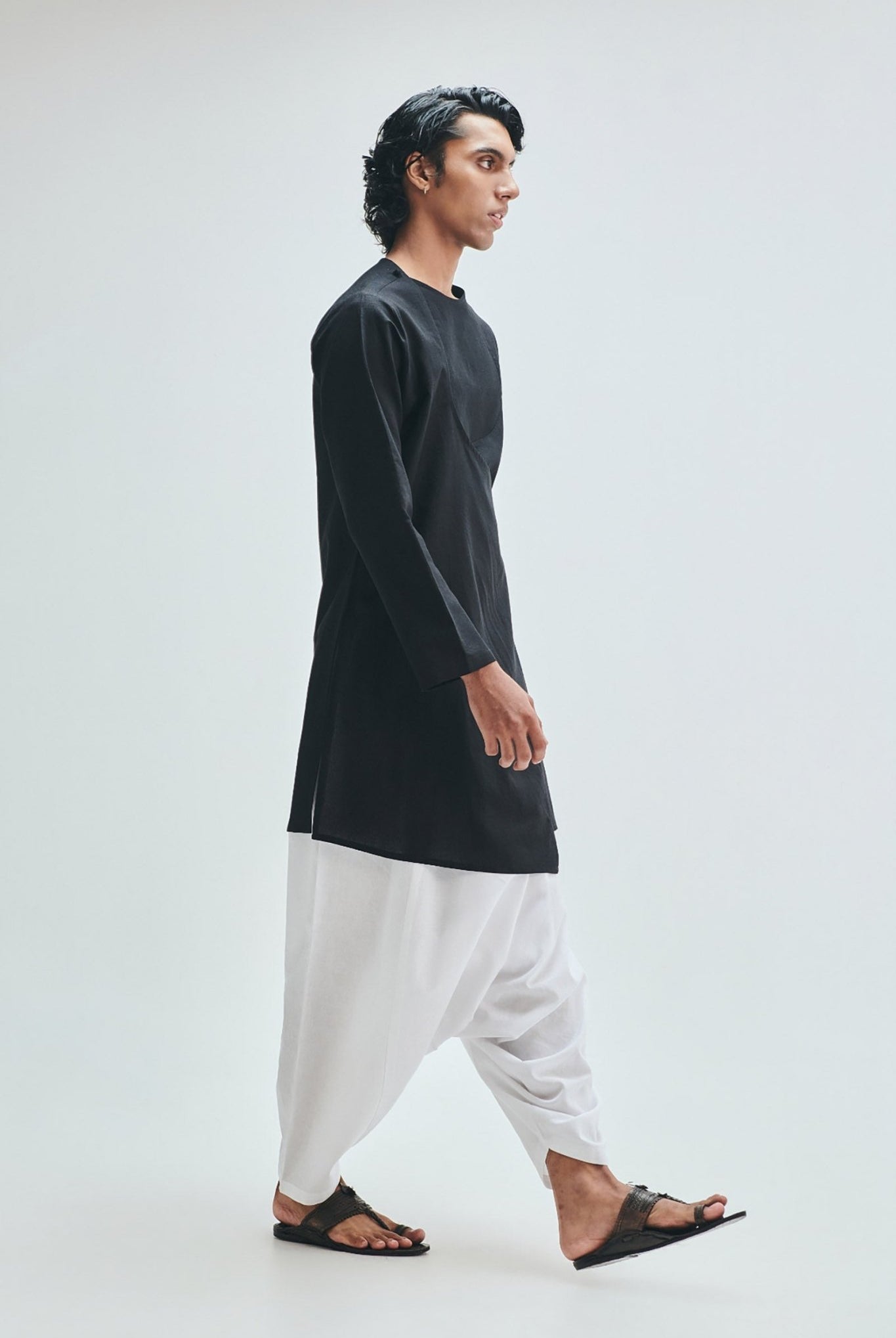 Taj Co-Linen Men's Dhoti Drape Pants - CiceroniDhoti PantsSaphed