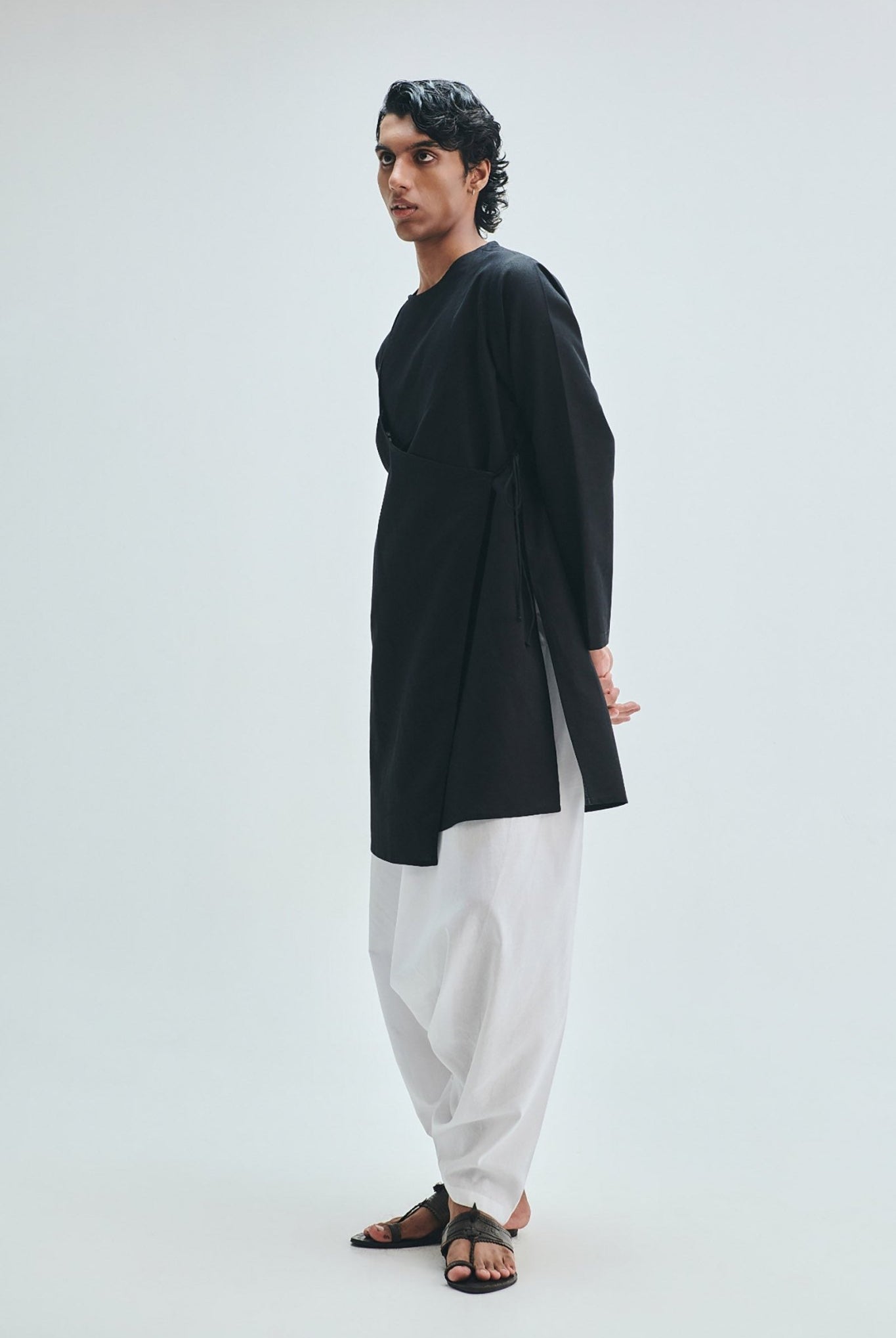 Taj Co-Linen Men's Dhoti Drape Pants - CiceroniDhoti PantsSaphed