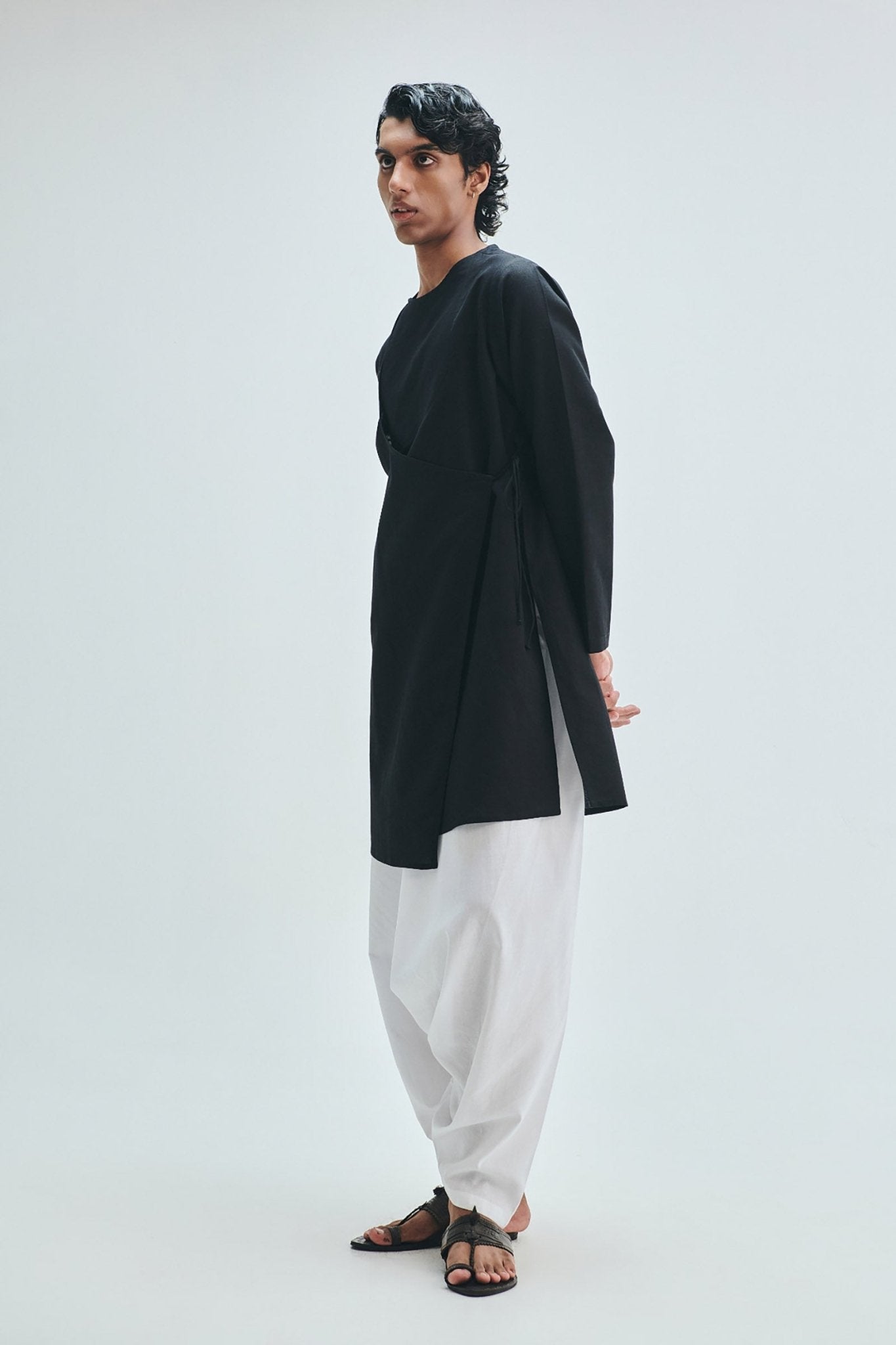 Taj Co-Linen Men's Dhoti Drape Pants - CiceroniDhoti PantsSaphed