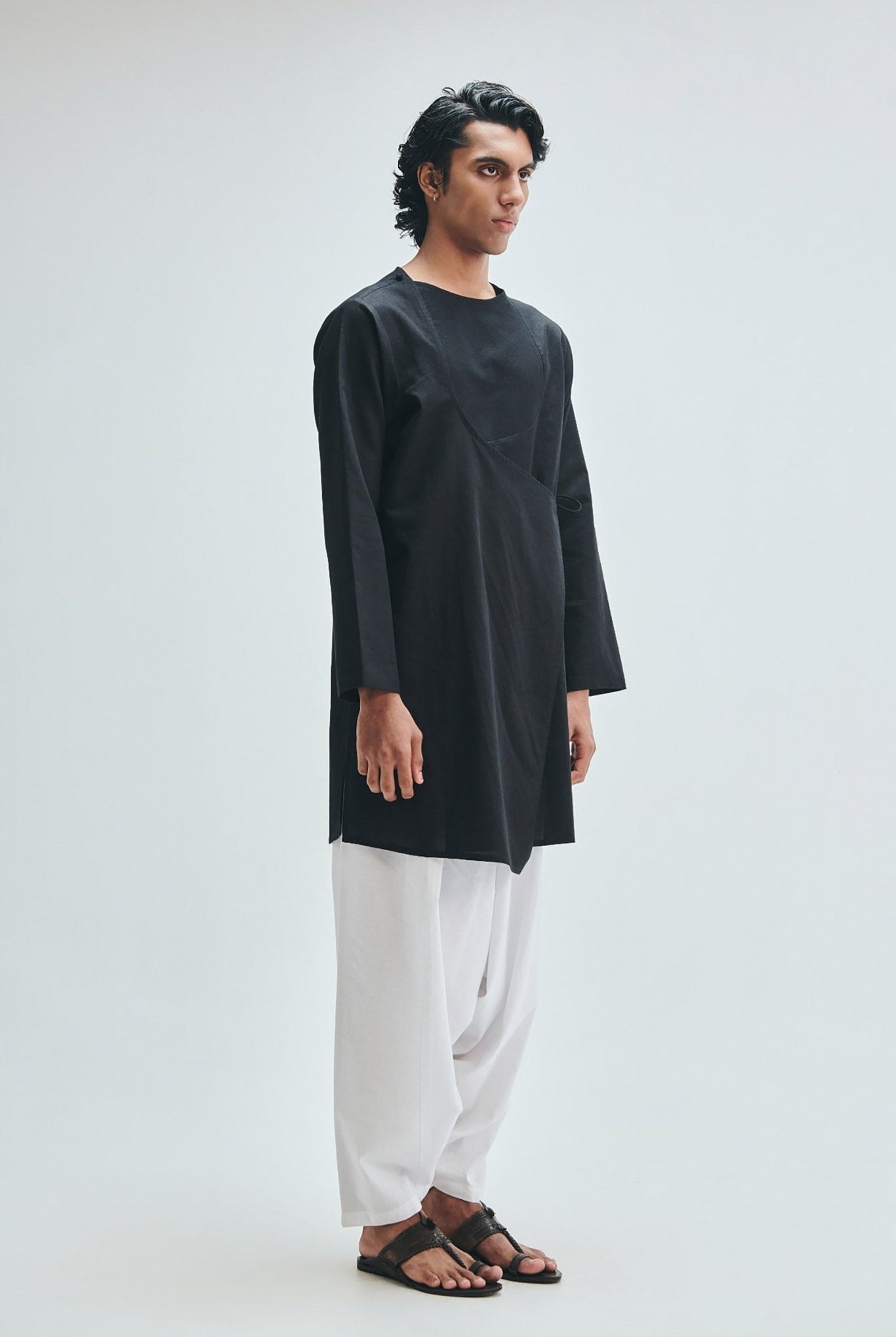 Taj Co-Linen Men's Dhoti Drape Pants - CiceroniDhoti PantsSaphed