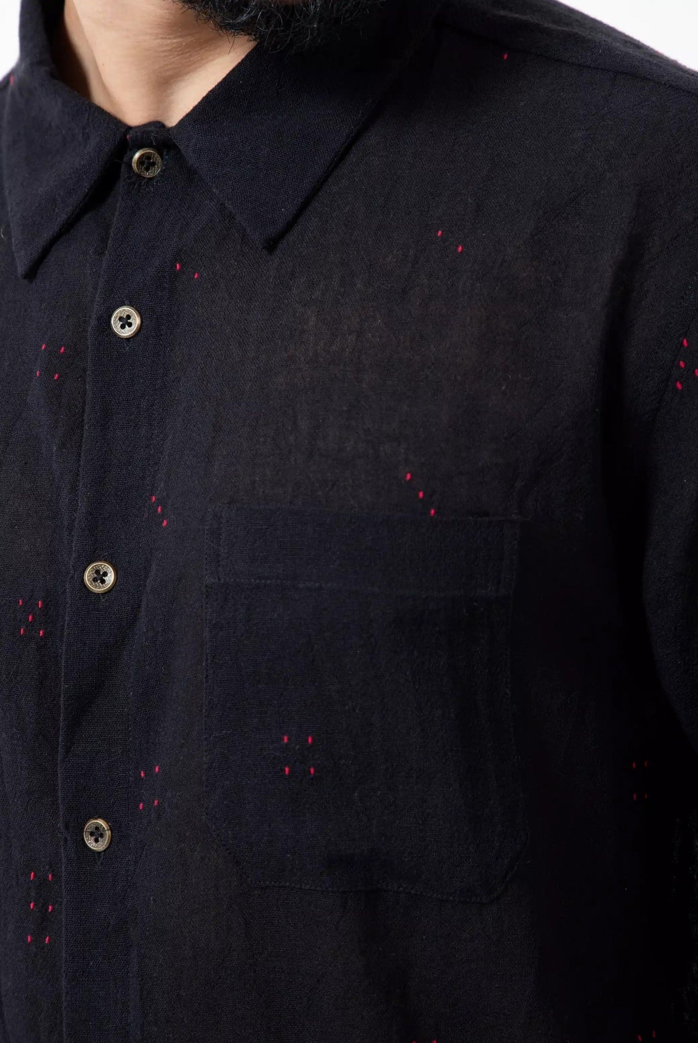 Tangaliya Weave Black Everywhere Shirt - CiceroniMen ShirtsInkriti