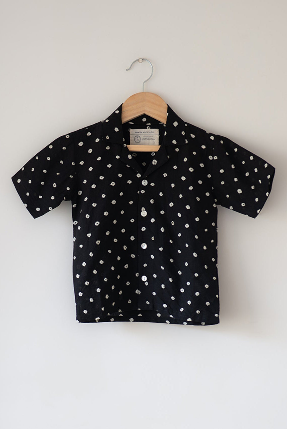 Tara Cotton Black Bandhani Half Sleeve Shirt - CiceroniKurtaLove The World Today