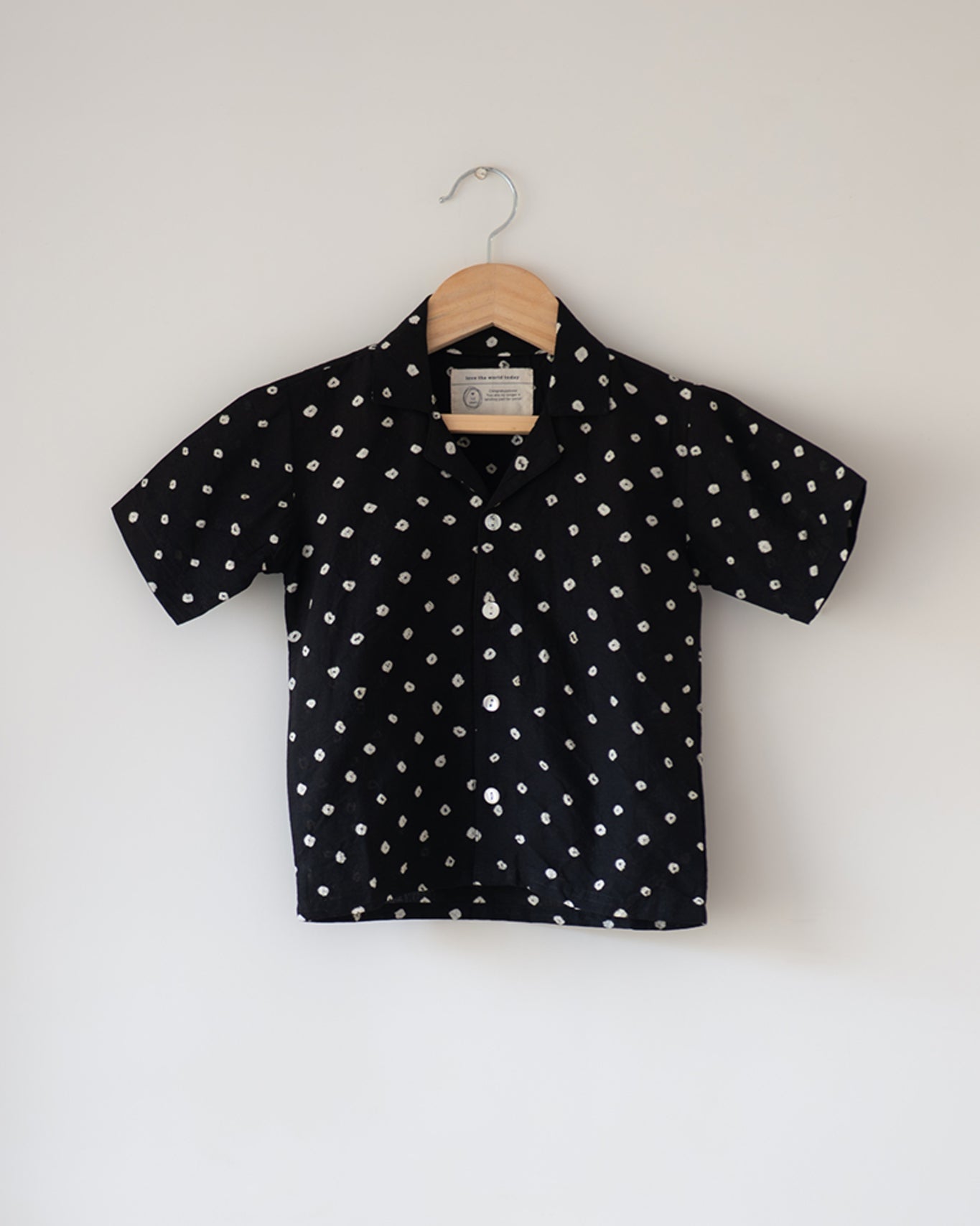 Tara Cotton Black Bandhani Half Sleeve Shirt - CiceroniKurtaLove The World Today