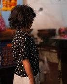 Tara Cotton Black Bandhani Half Sleeve Shirt - CiceroniKurtaLove The World Today