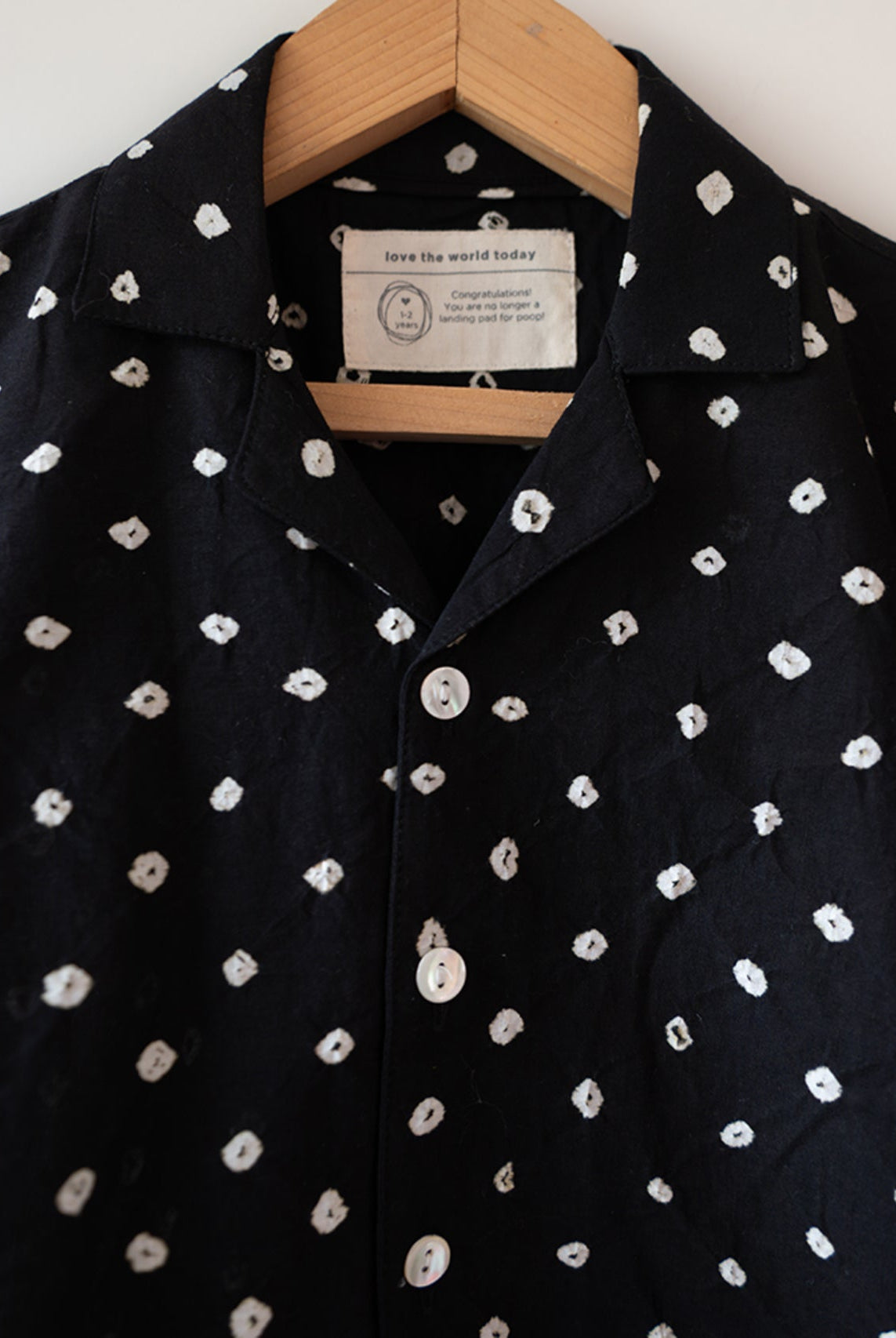 Tara Cotton Black Bandhani Half Sleeve Shirt - CiceroniKurtaLove The World Today