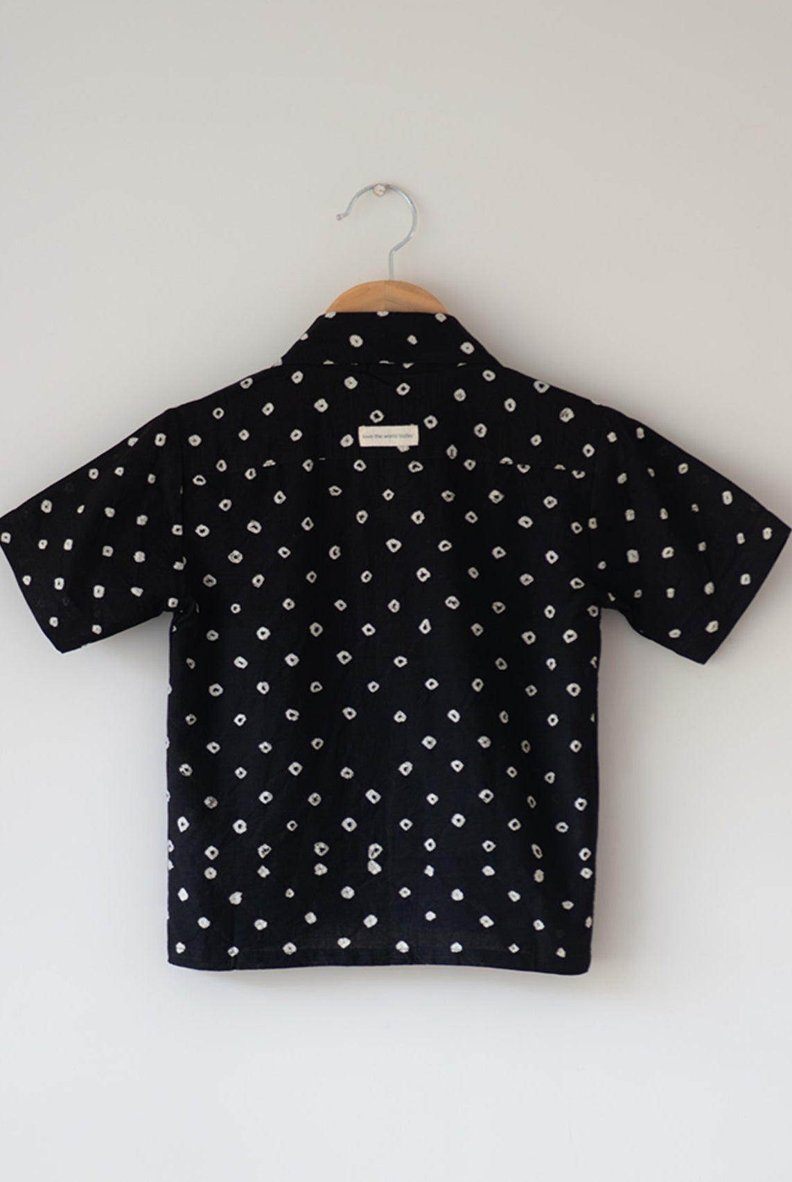 Tara Cotton Black Bandhani Half Sleeve Shirt - CiceroniKurtaLove The World Today