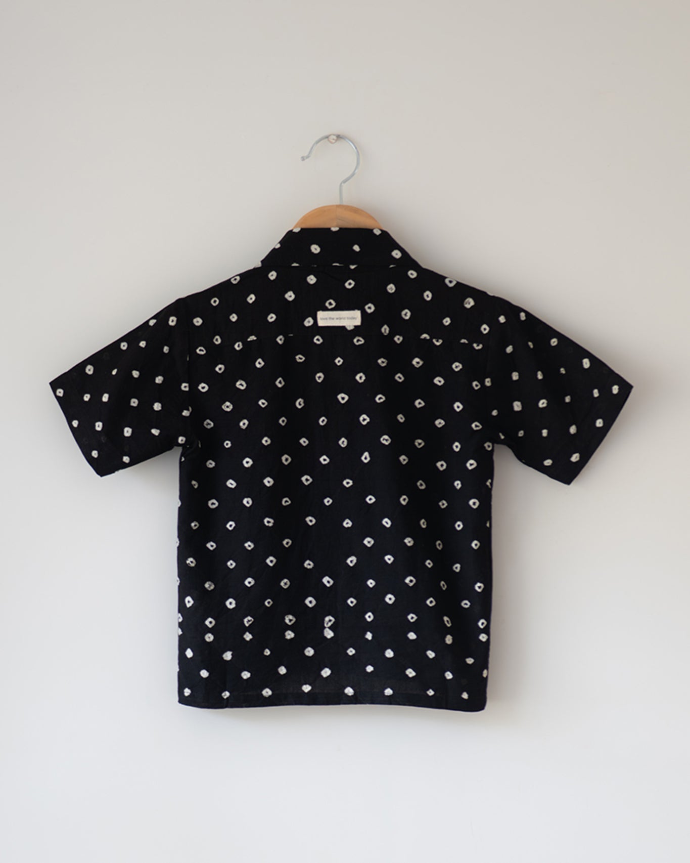 Tara Cotton Black Bandhani Half Sleeve Shirt - CiceroniKurtaLove The World Today