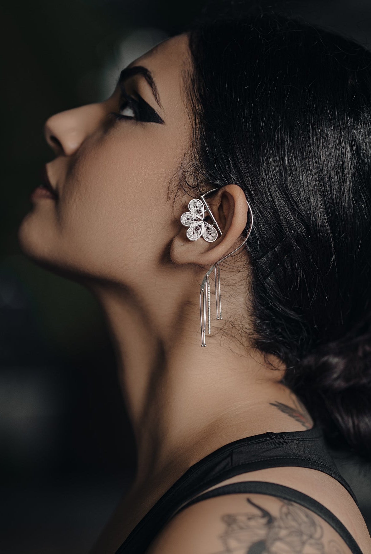 Tarkashi Earcuff with Danglers - CiceroniEarringsBaka