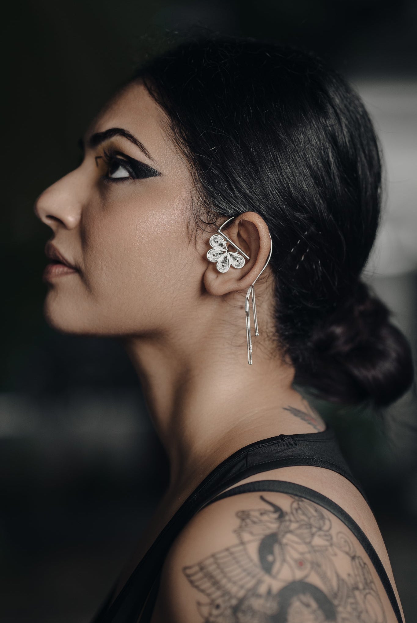 Tarkashi Earcuff with Danglers - CiceroniEarringsBaka