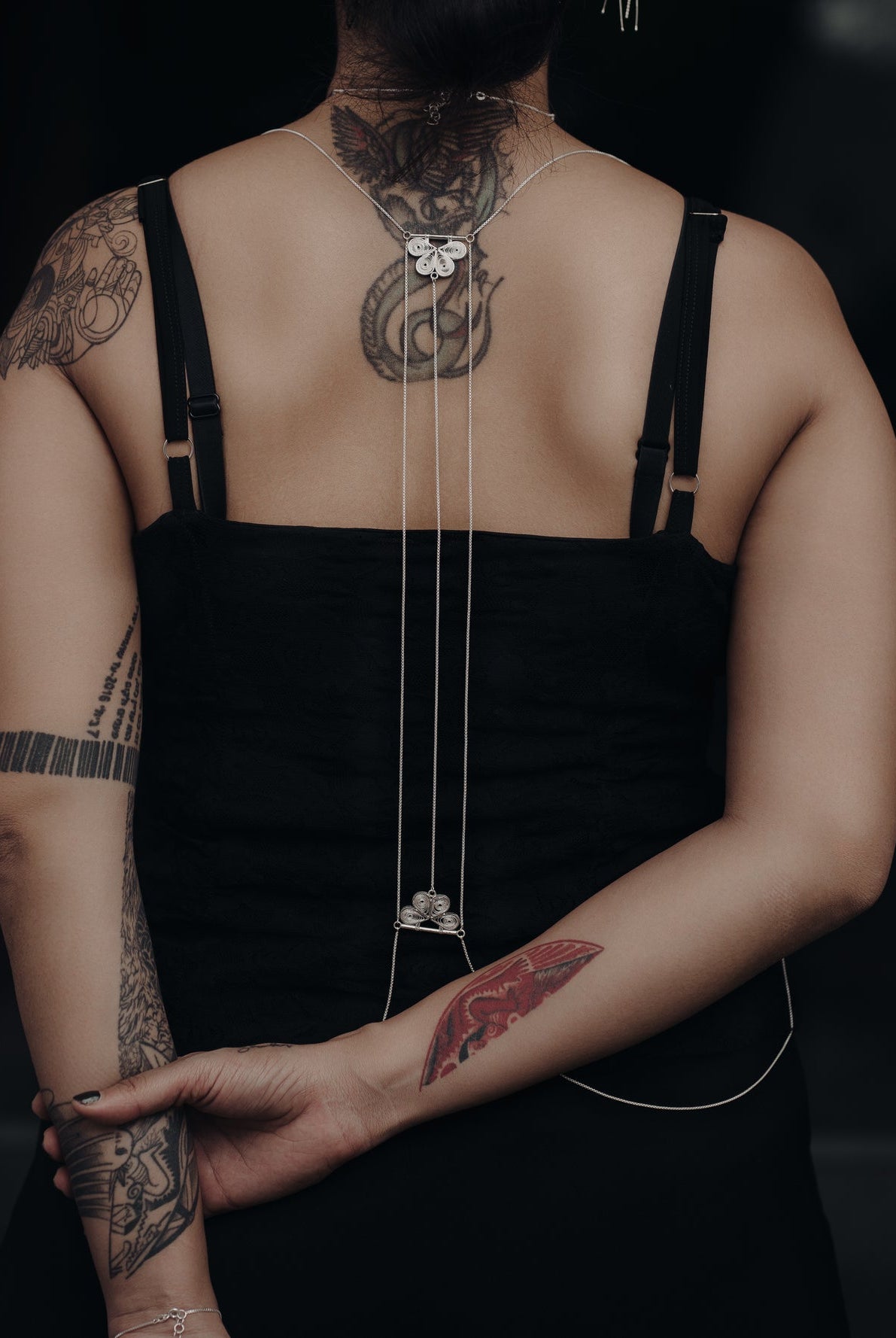 Tarkashi Multi - way Body Chain Necklace - CiceroniNeckpieceBaka