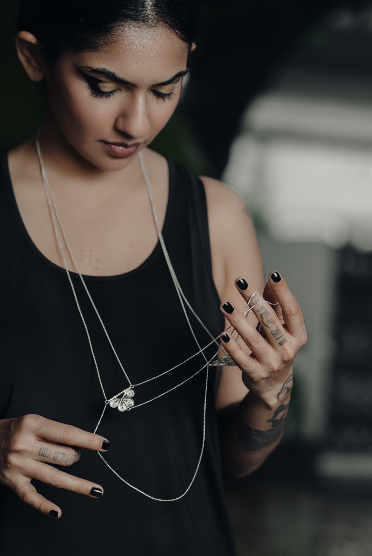 Tarkashi Multi - way Body Chain Necklace - CiceroniNeckpieceBaka