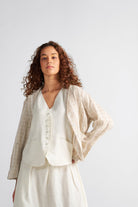 Tea Linen Room Blazer - CiceroniBlazersPaeony