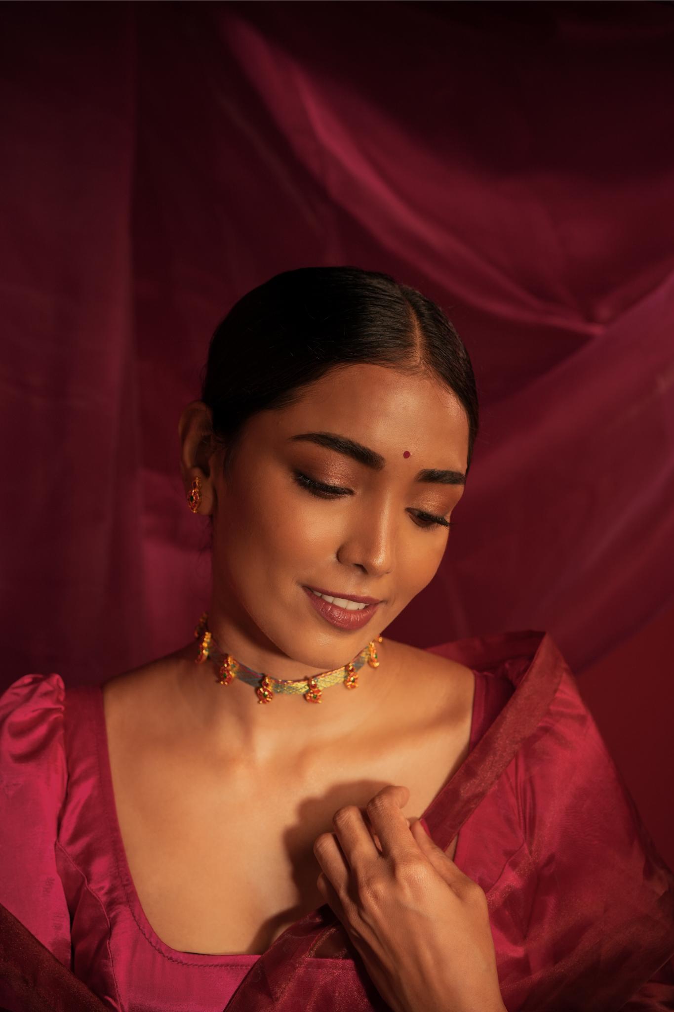 Temple Choker with Brocade - CiceroniChokerAarika