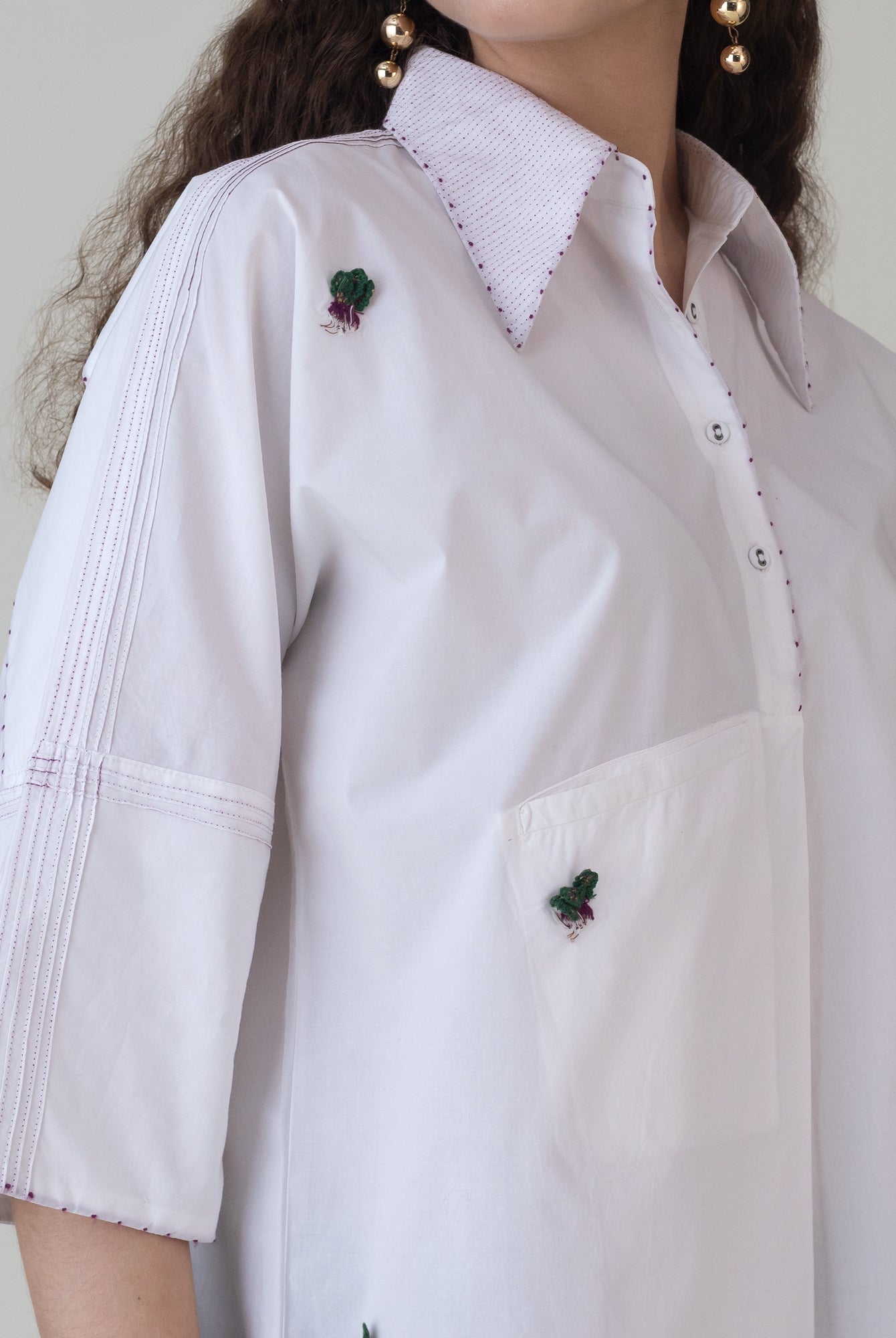 Tenkuu White Top - CiceroniTopsShades of India