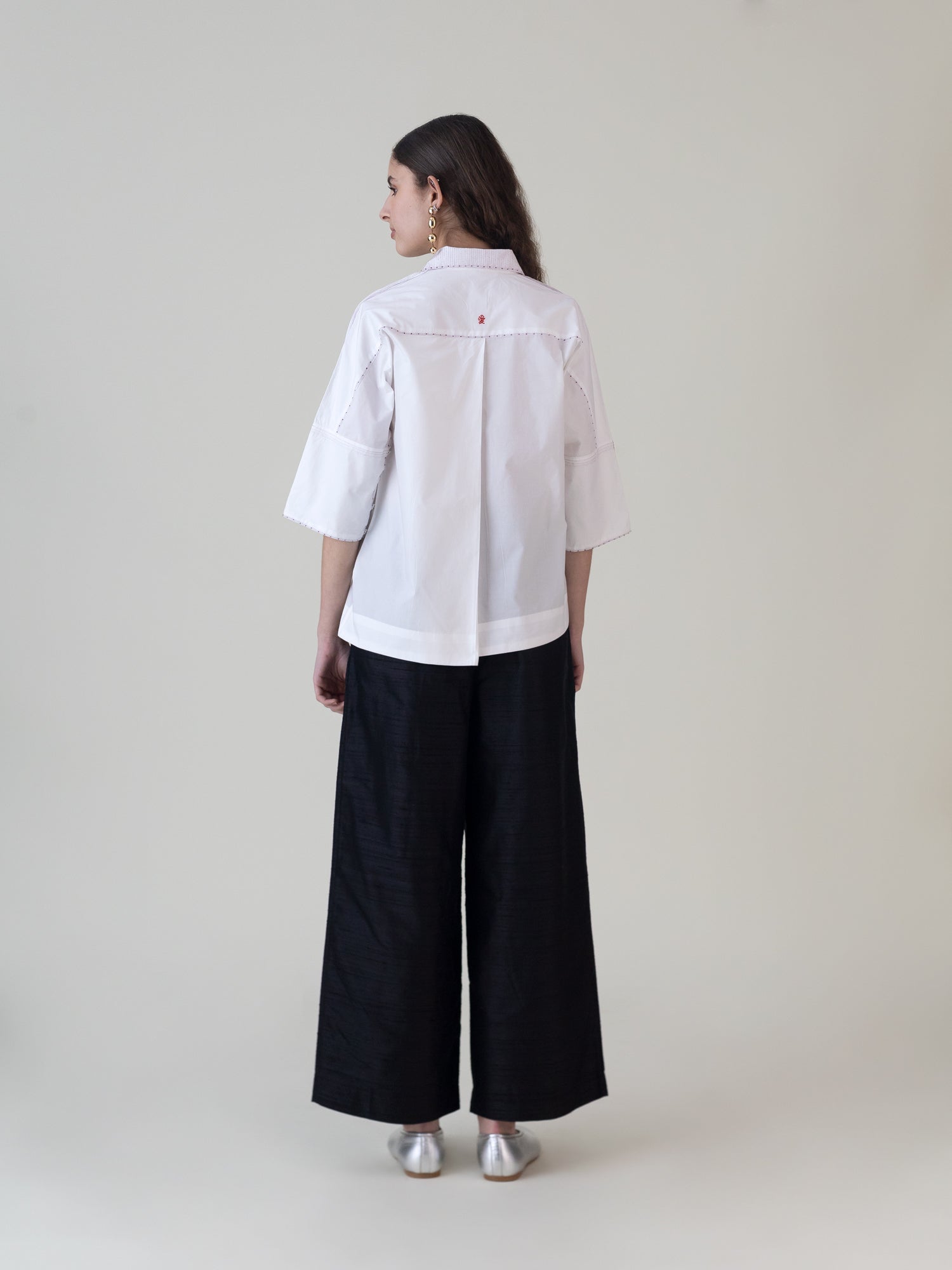Tenkuu White Top - CiceroniTopsShades of India