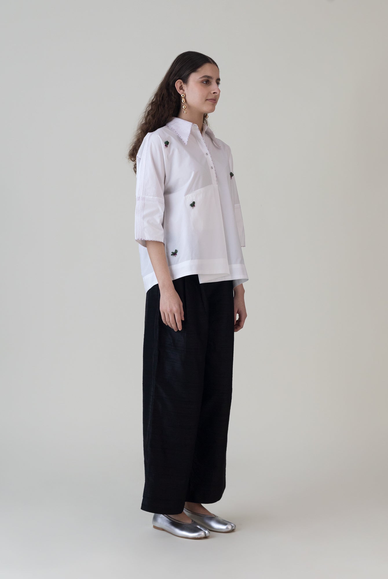 Tenkuu White Top - CiceroniTopsShades of India