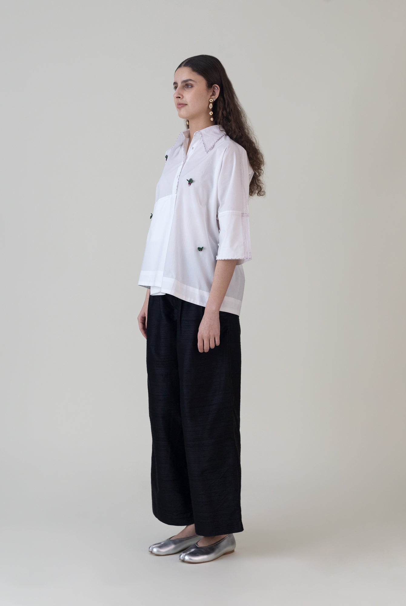 Tenkuu White Top - CiceroniTopsShades of India